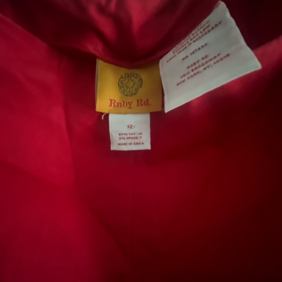 Ruby Rd. Bold Red Pants - Picture 2 of 2